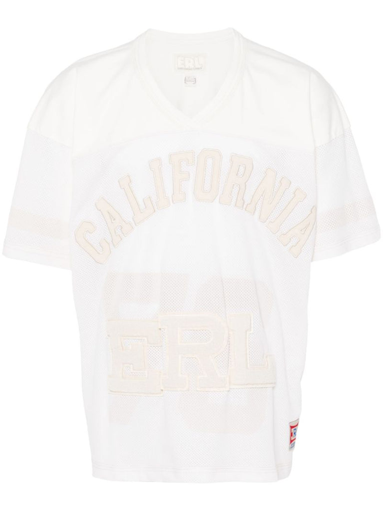 White Logo-appliquÃ_x0083_Â© T-shirt
