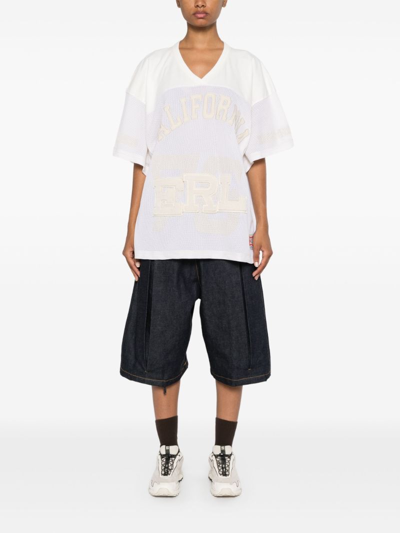 White Logo-appliquÃ_x0083_Â© T-shirt