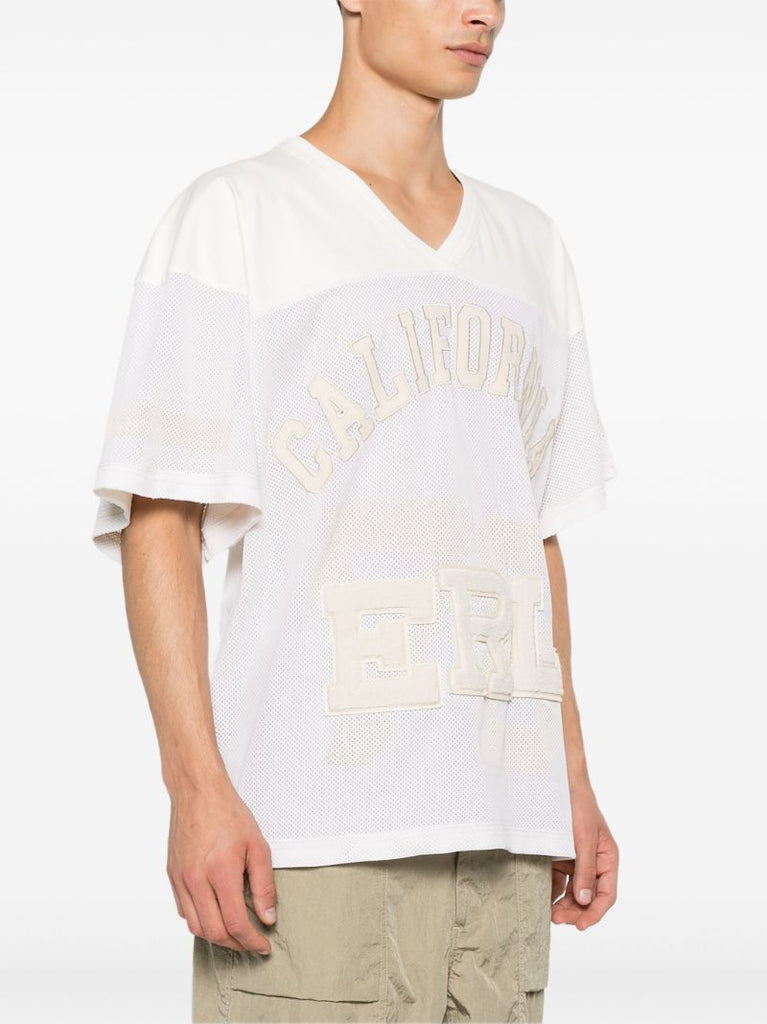 White Logo-appliquÃ_x0083_Â© T-shirt