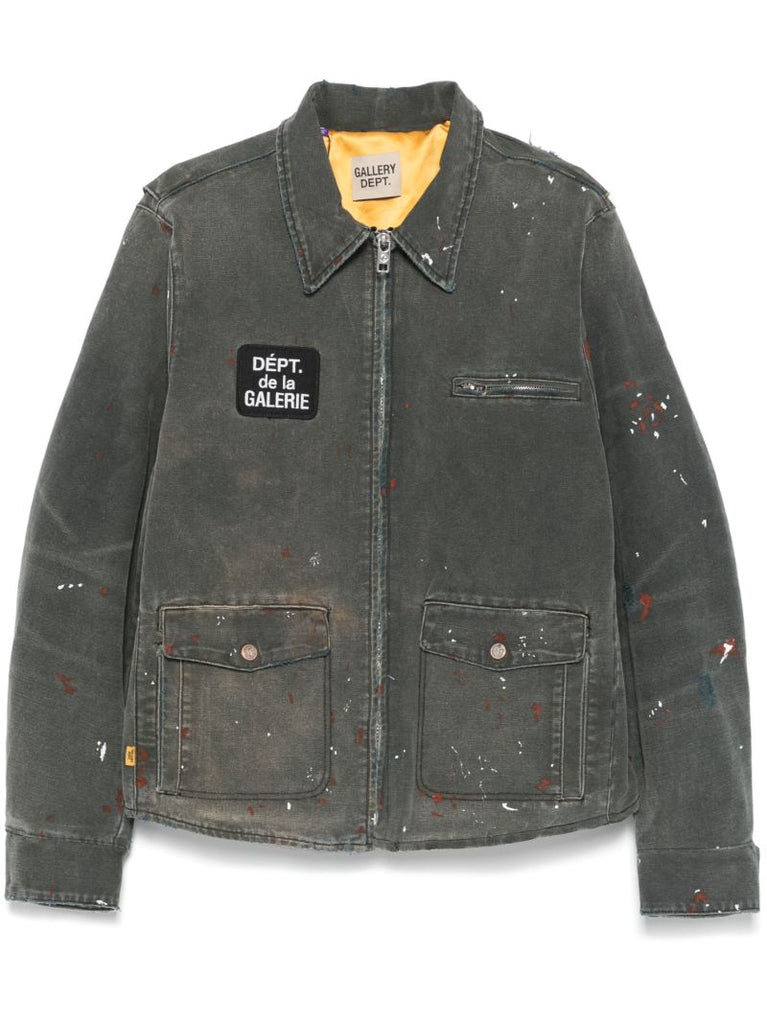 Paint Splatter Denim Jacket
