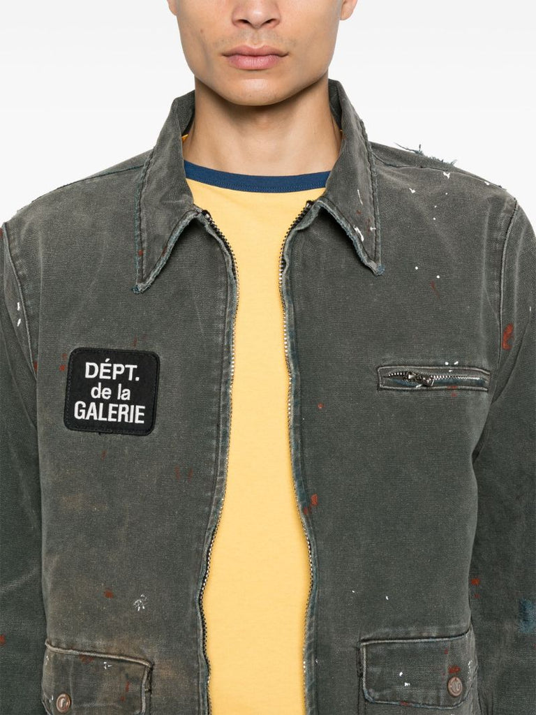 Paint Splatter Denim Jacket