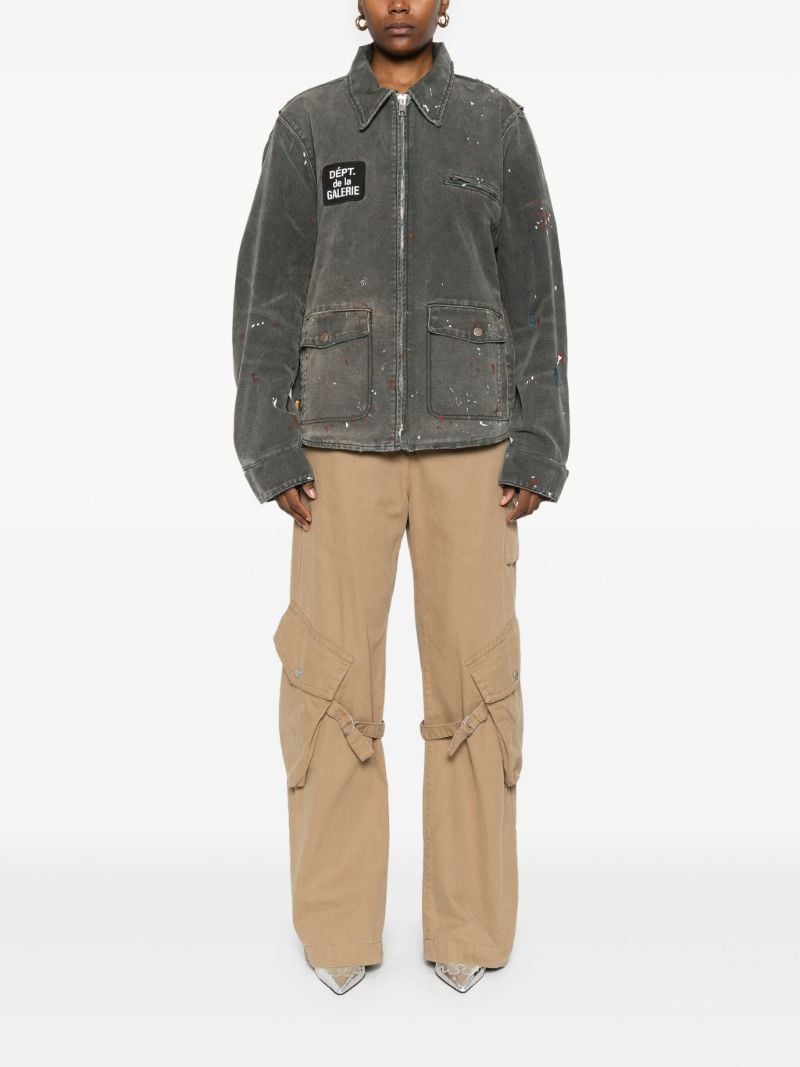 Paint Splatter Denim Jacket