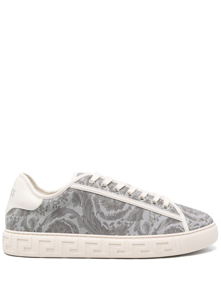 Grey Barocco Grecca Sneakers