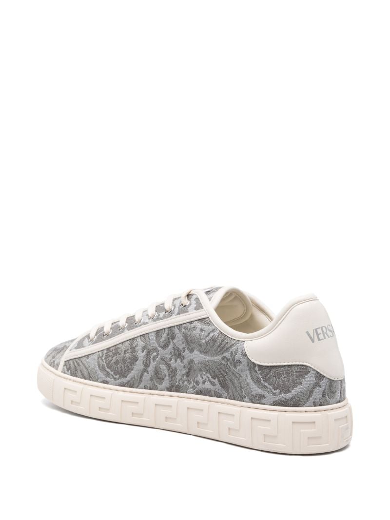 Grey Barocco Grecca Sneakers