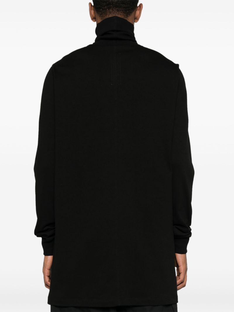 Black Organic Cotton Roll-neck Sweater