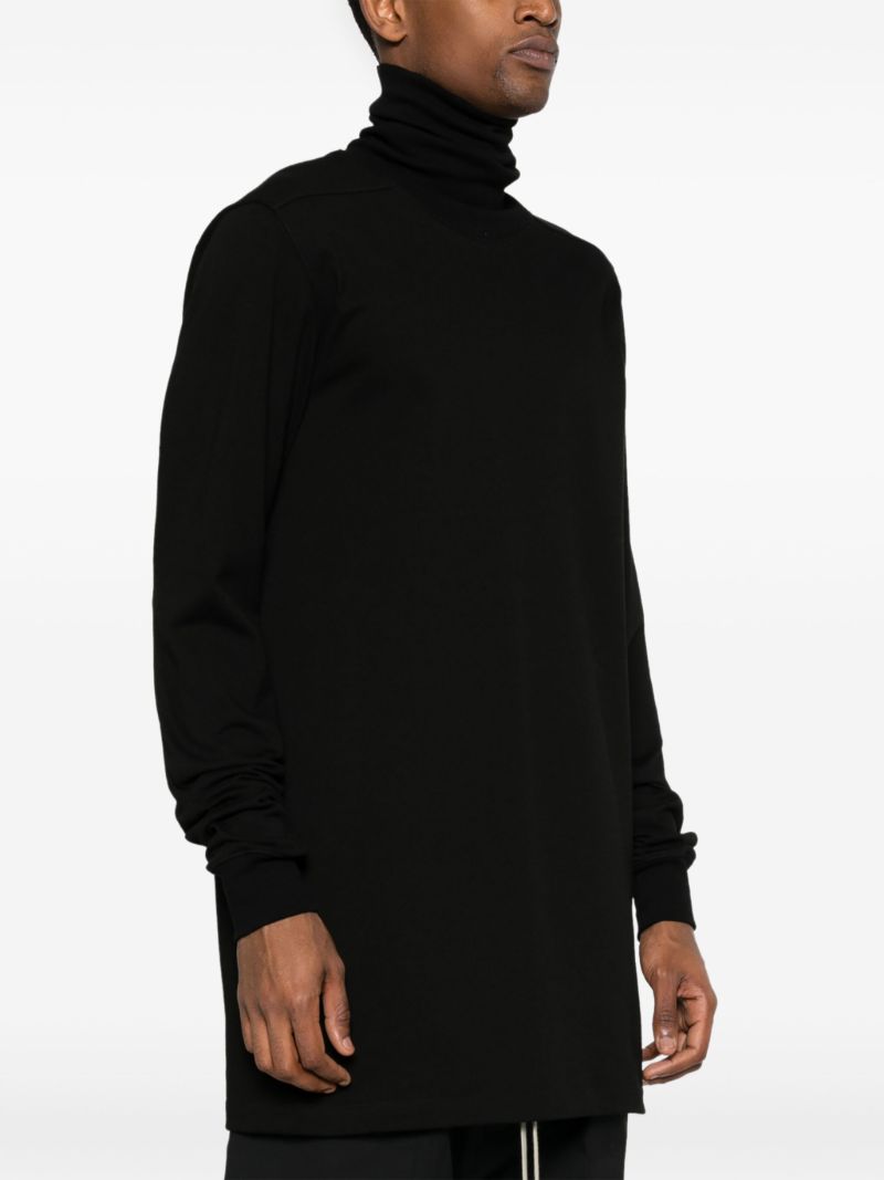 Black Organic Cotton Roll-neck Sweater