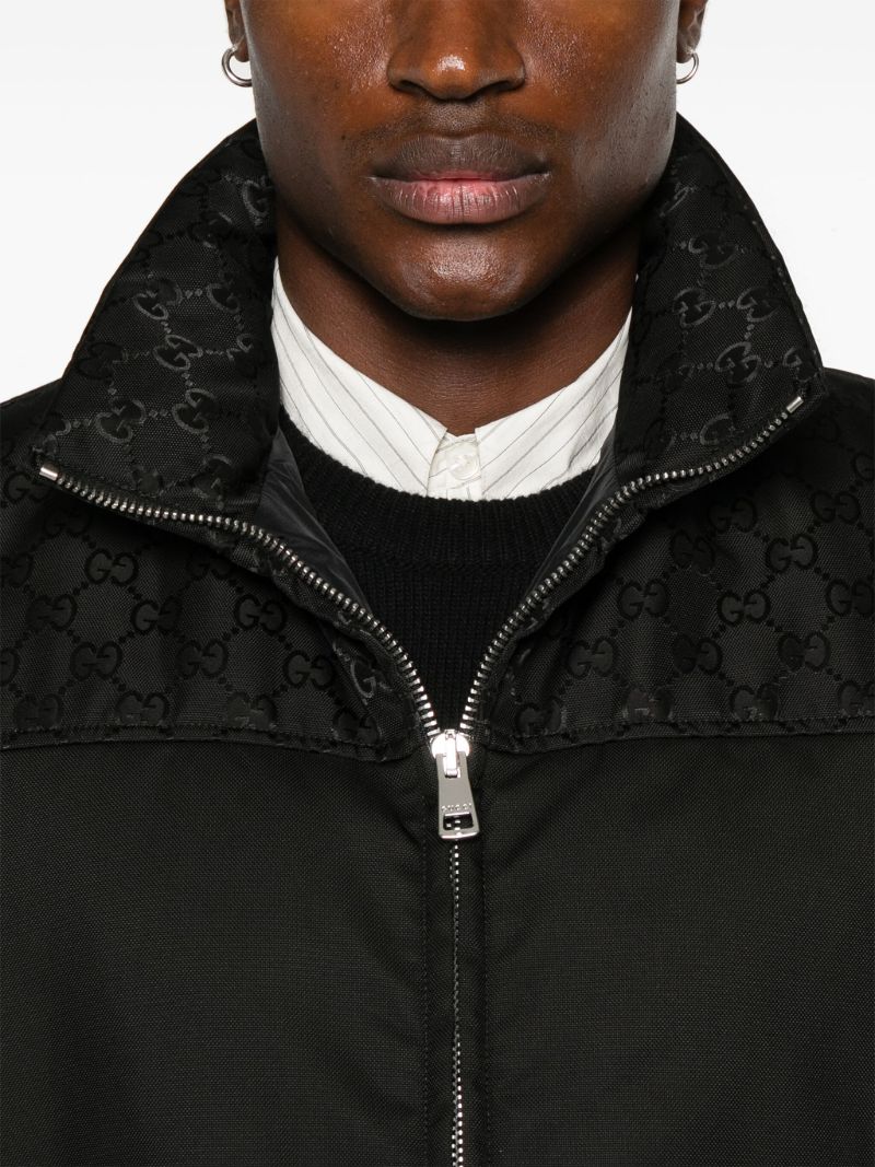 Black Gg Bomber Jacket