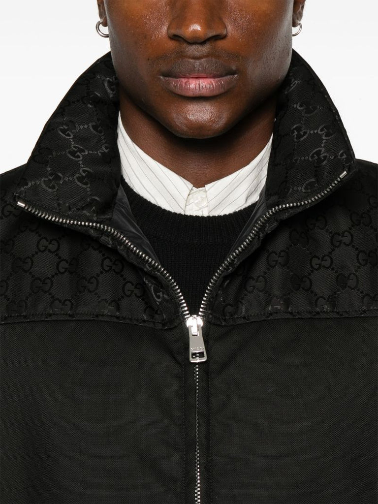 Black Gg Bomber Jacket