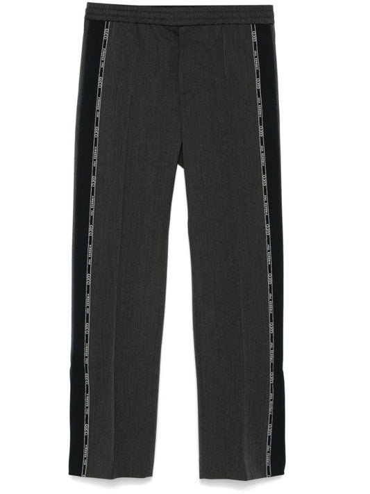 Grey Logo-tape Trousers