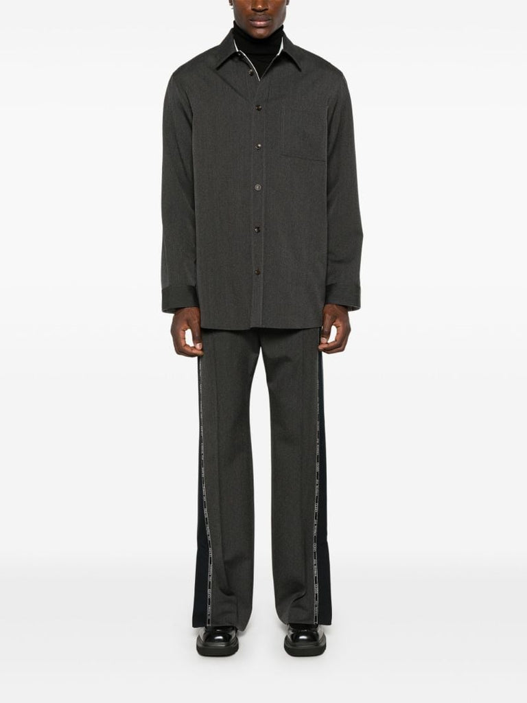 Grey Logo-tape Trousers