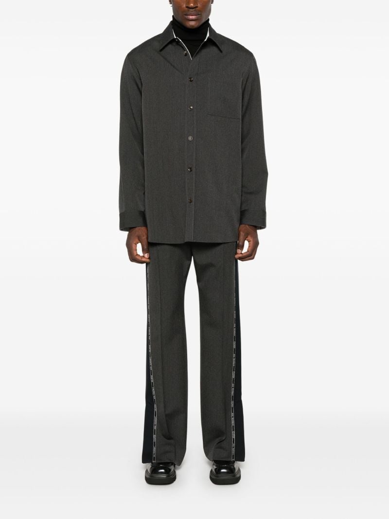 Grey Logo-tape Trousers