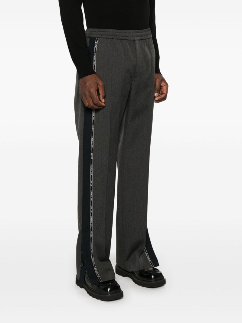 Grey Logo-tape Trousers