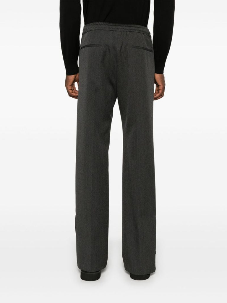 Grey Logo-tape Trousers