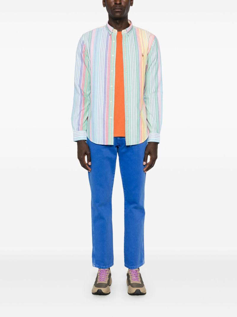 Blue Striped Cotton Shirt