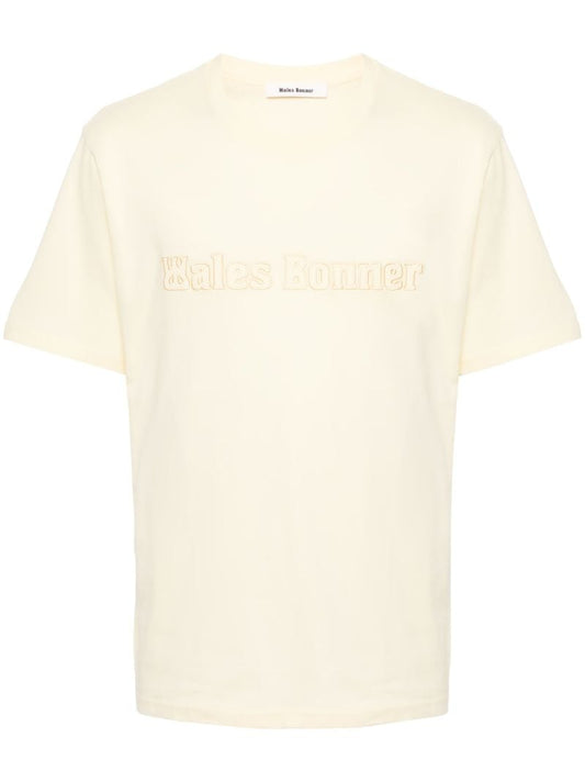 Yellow Logo-appliquÃ_x0083_Â© T-shirt