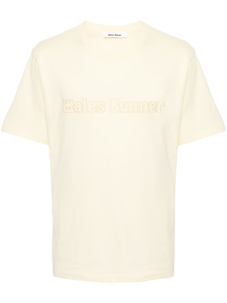 Yellow Logo-appliquÃ_x0083_Â© T-shirt