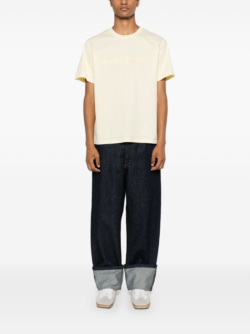 Yellow Logo-appliquÃ_x0083_Â© T-shirt