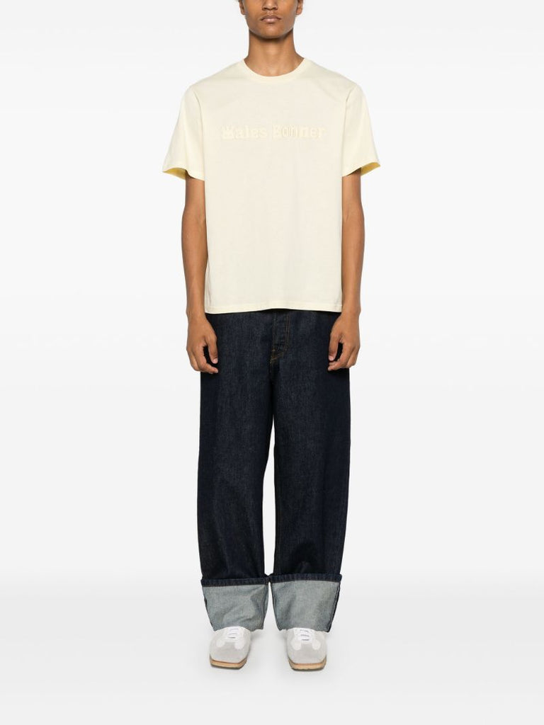 Yellow Logo-appliquÃ_x0083_Â© T-shirt