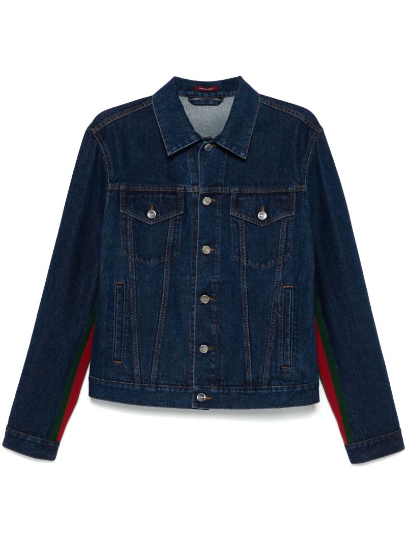 Blue Web-stripe Denim Jacket