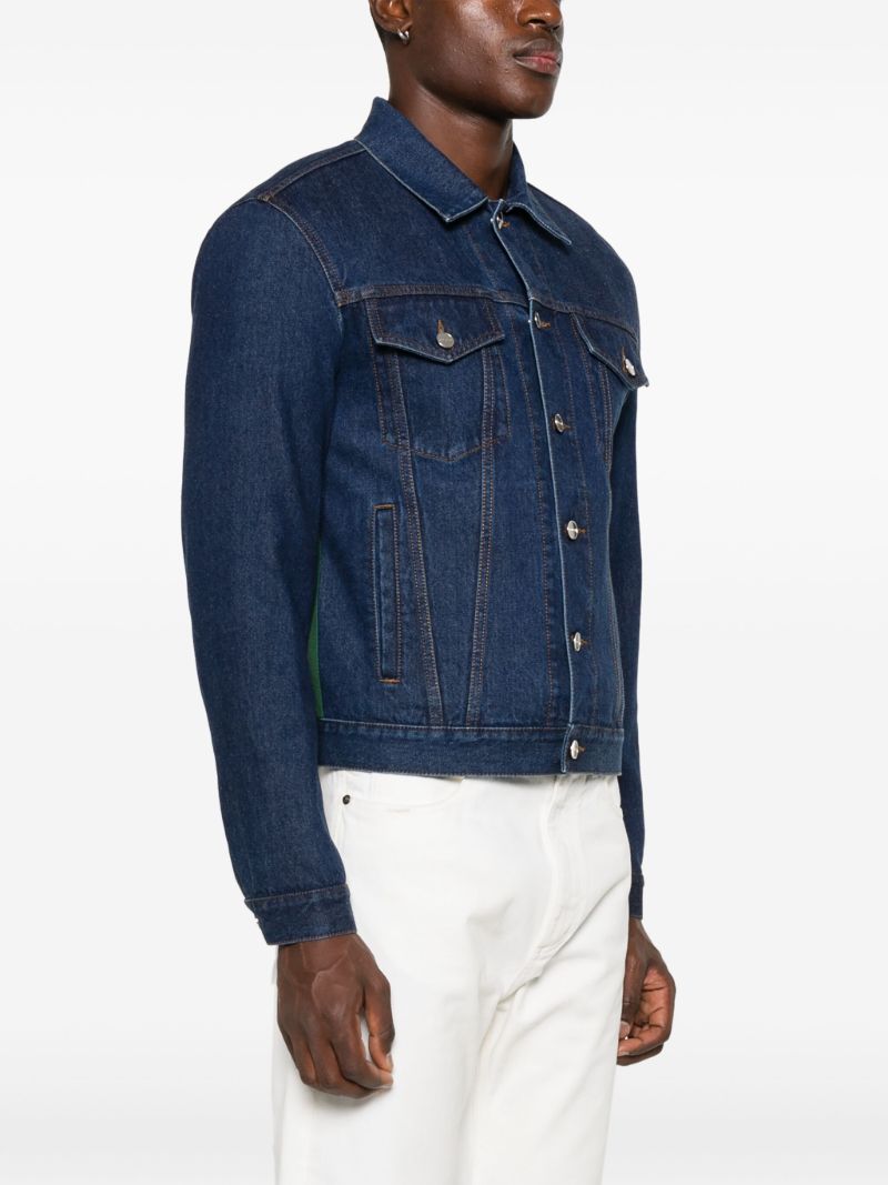 Blue Web-stripe Denim Jacket