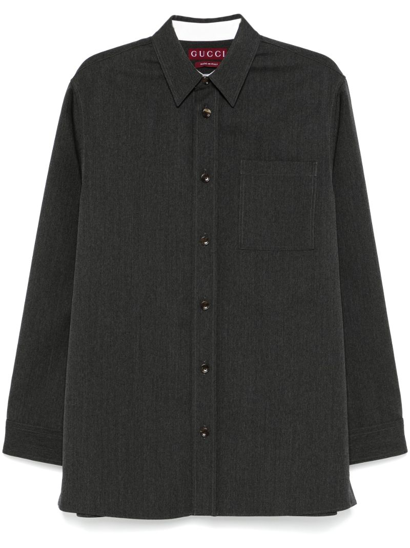 Grey Wool Shirt