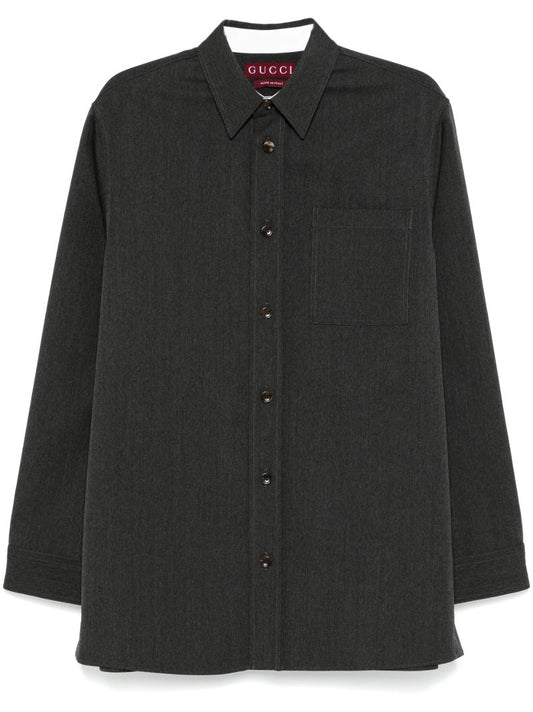 Grey Wool Shirt