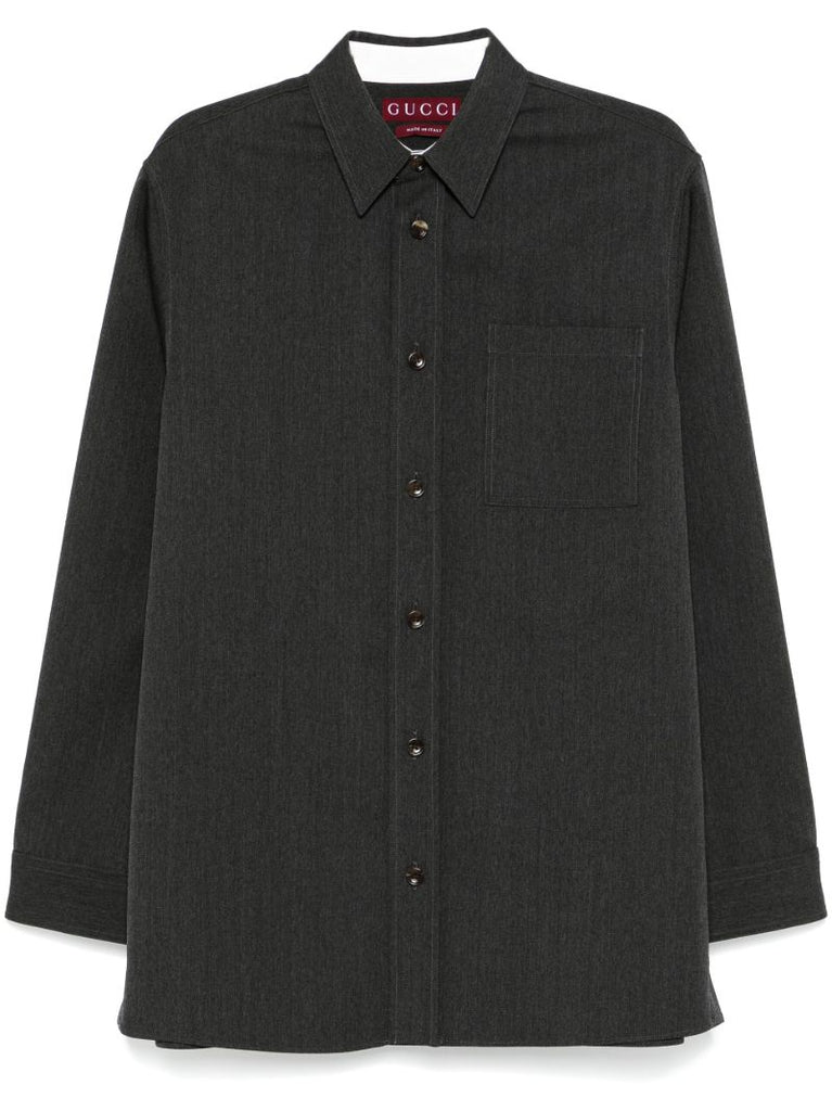 Grey Wool Shirt