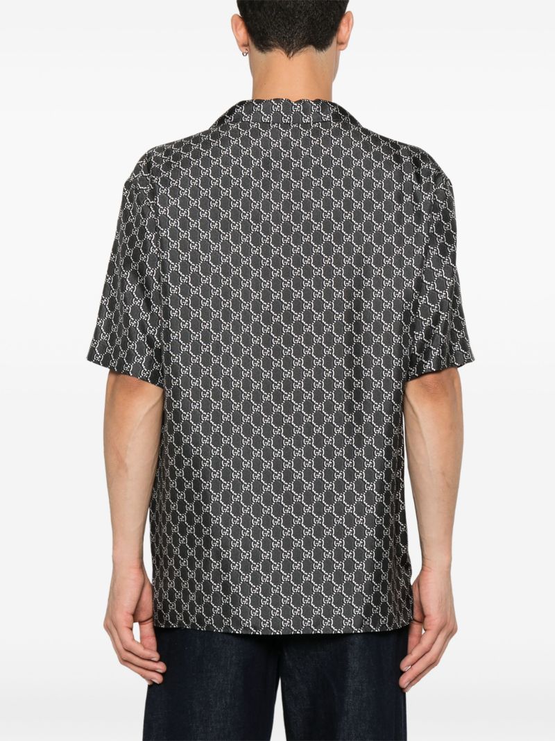Grey Gg-print Shirt