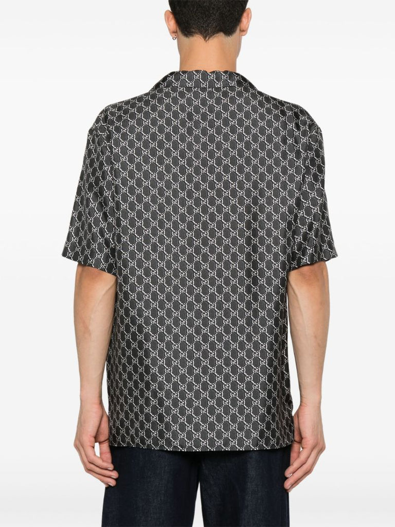 Grey Gg-print Shirt