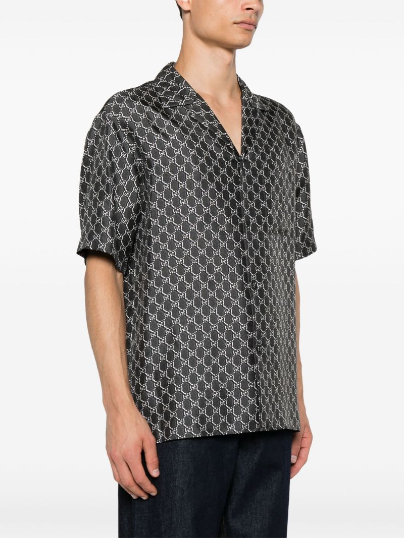 Grey Gg-print Shirt