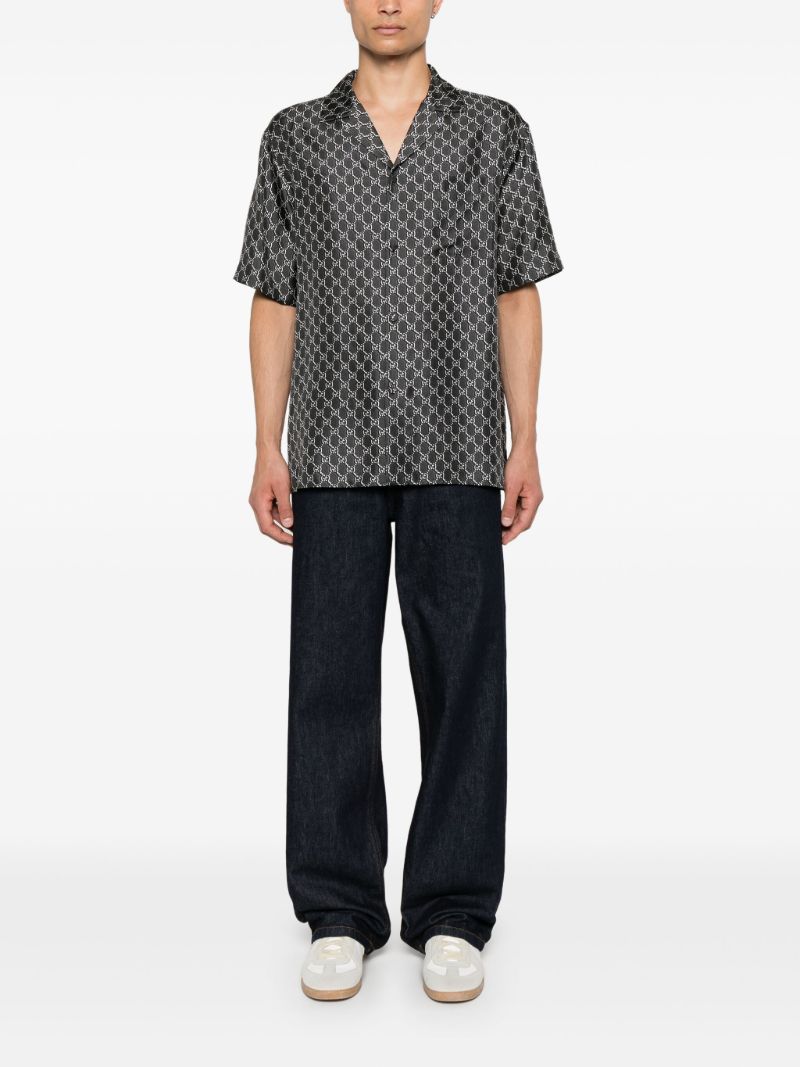 Grey Gg-print Shirt