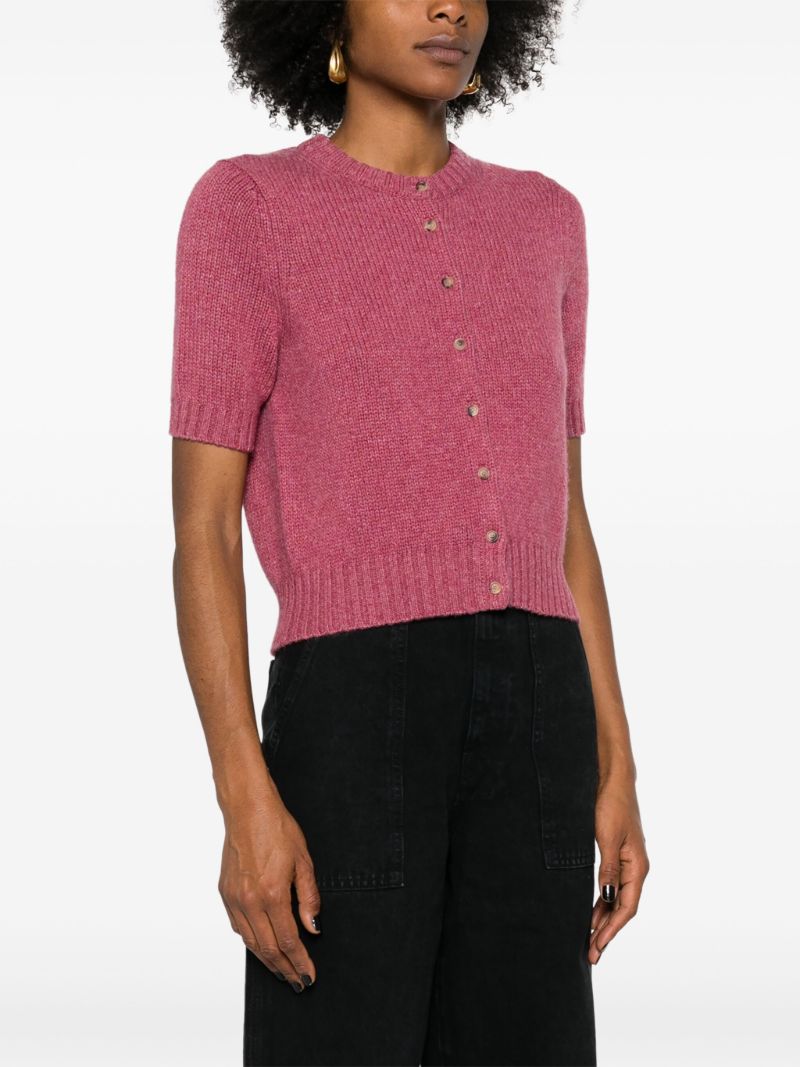 Pink the Nora Short-sleeve Cardigan