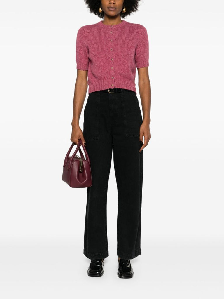 Pink the Nora Short-sleeve Cardigan