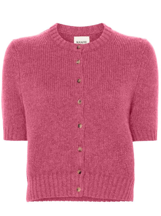 Pink the Nora Short-sleeve Cardigan