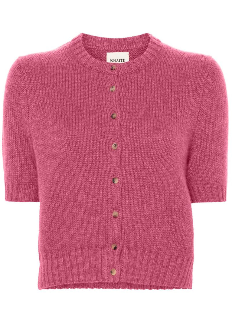 Pink the Nora Short-sleeve Cardigan