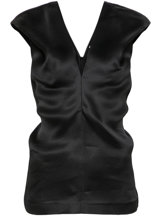 Black the Ami Silk Top