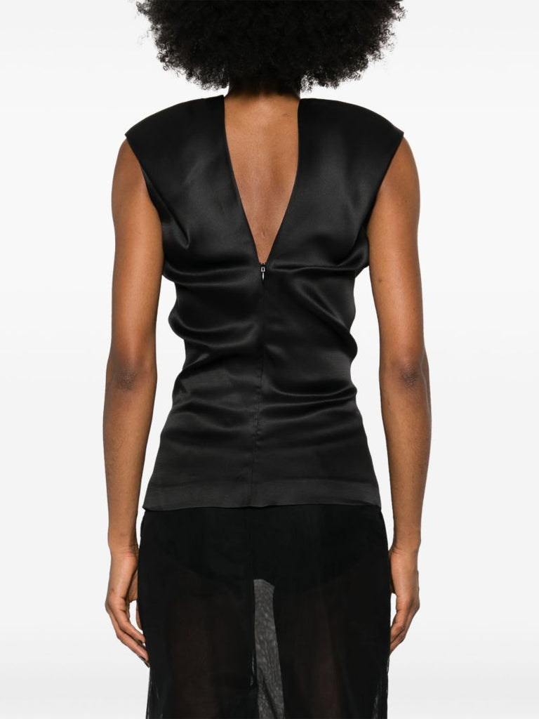 Black the Ami Silk Top