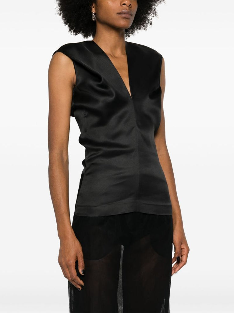 Black the Ami Silk Top