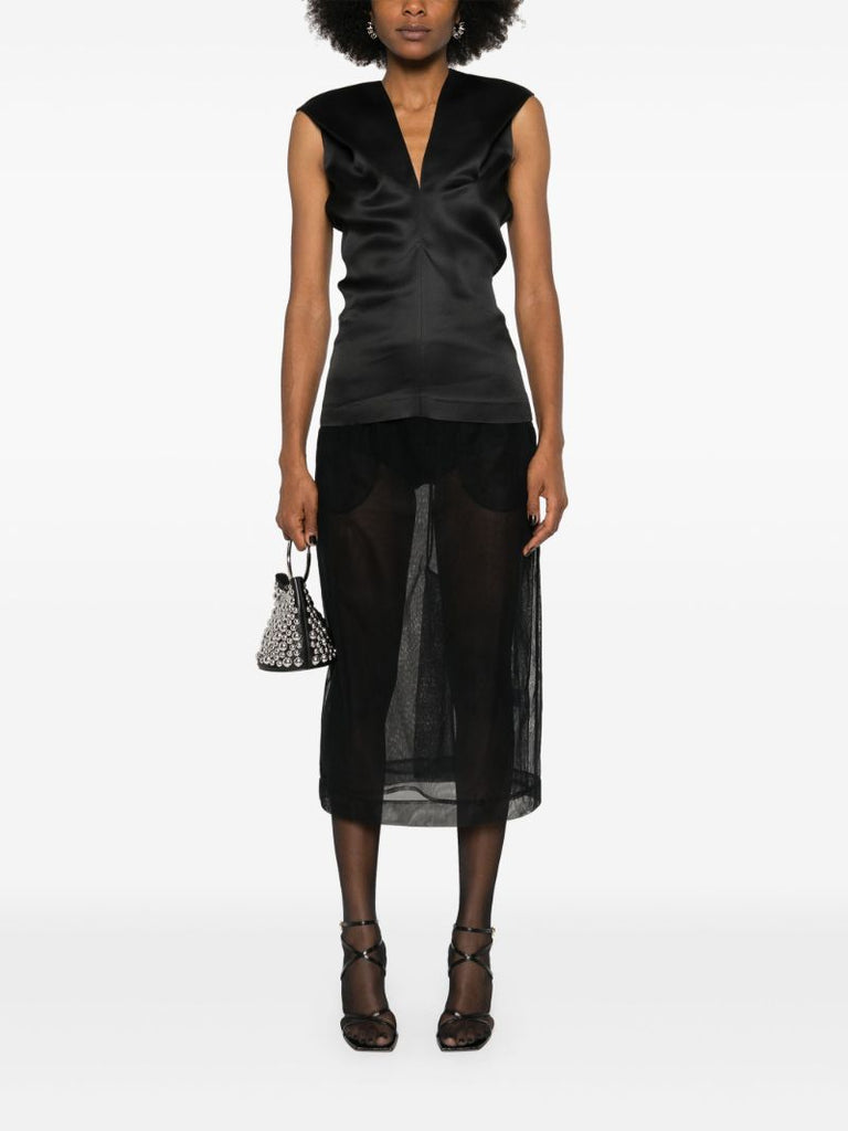 Black the Ami Silk Top