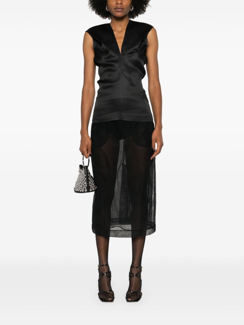 Black the Ami Silk Top