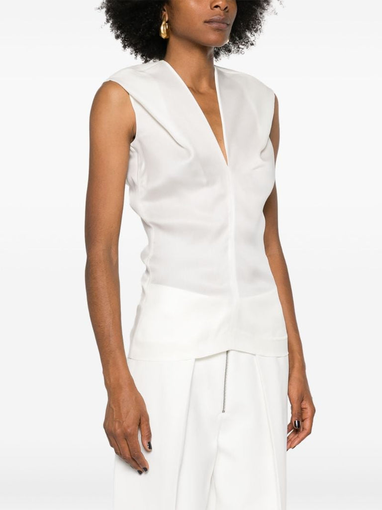 White the Ami Silk Top