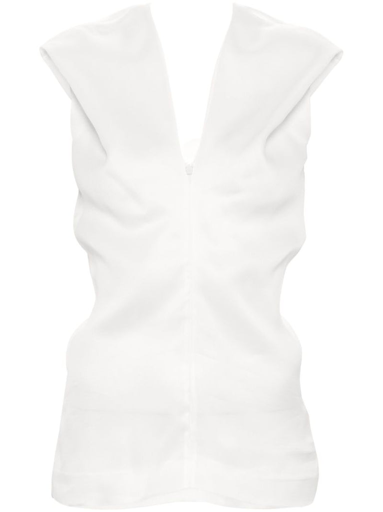 White the Ami Silk Top
