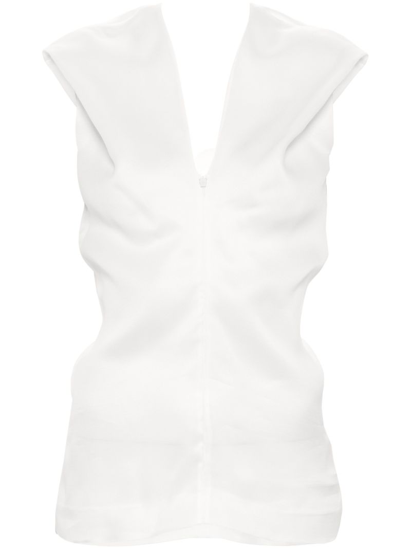 White the Ami Silk Top