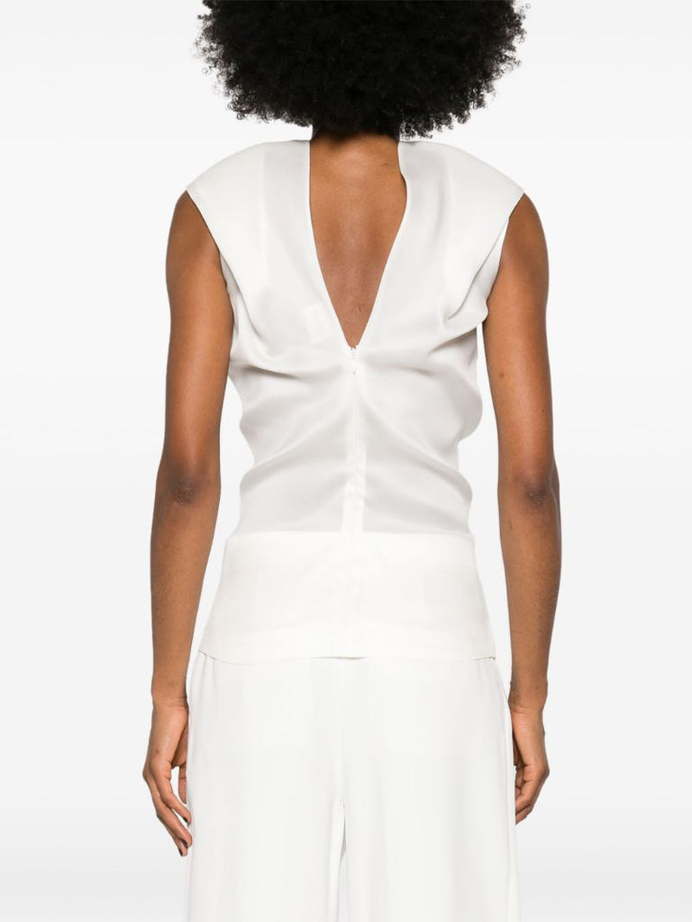 White the Ami Silk Top