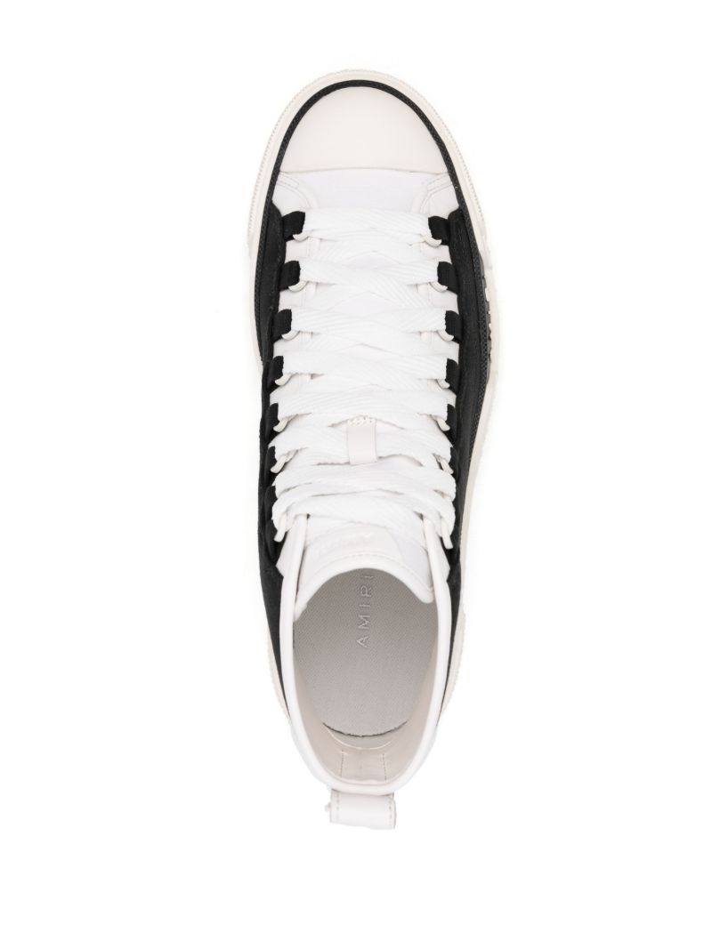 Black Logo AppliquÃ_x0083_Â© High Top Sneakers