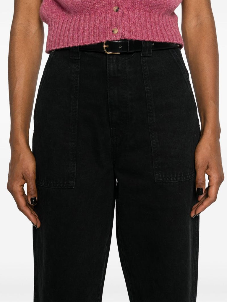 Black the Hewitt Tapered Jeans