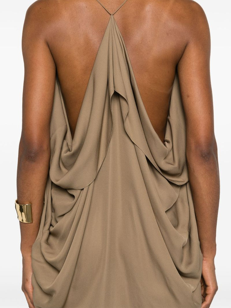 Brown the Dandora Silk Maxi Dress