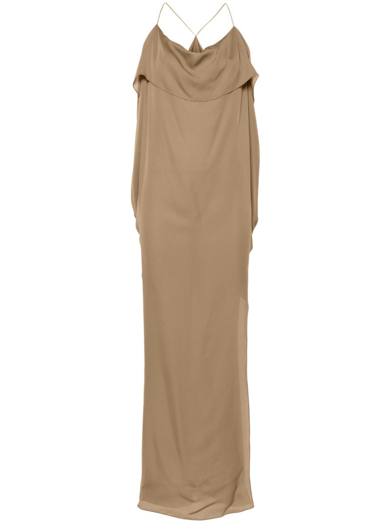 Brown the Dandora Silk Maxi Dress