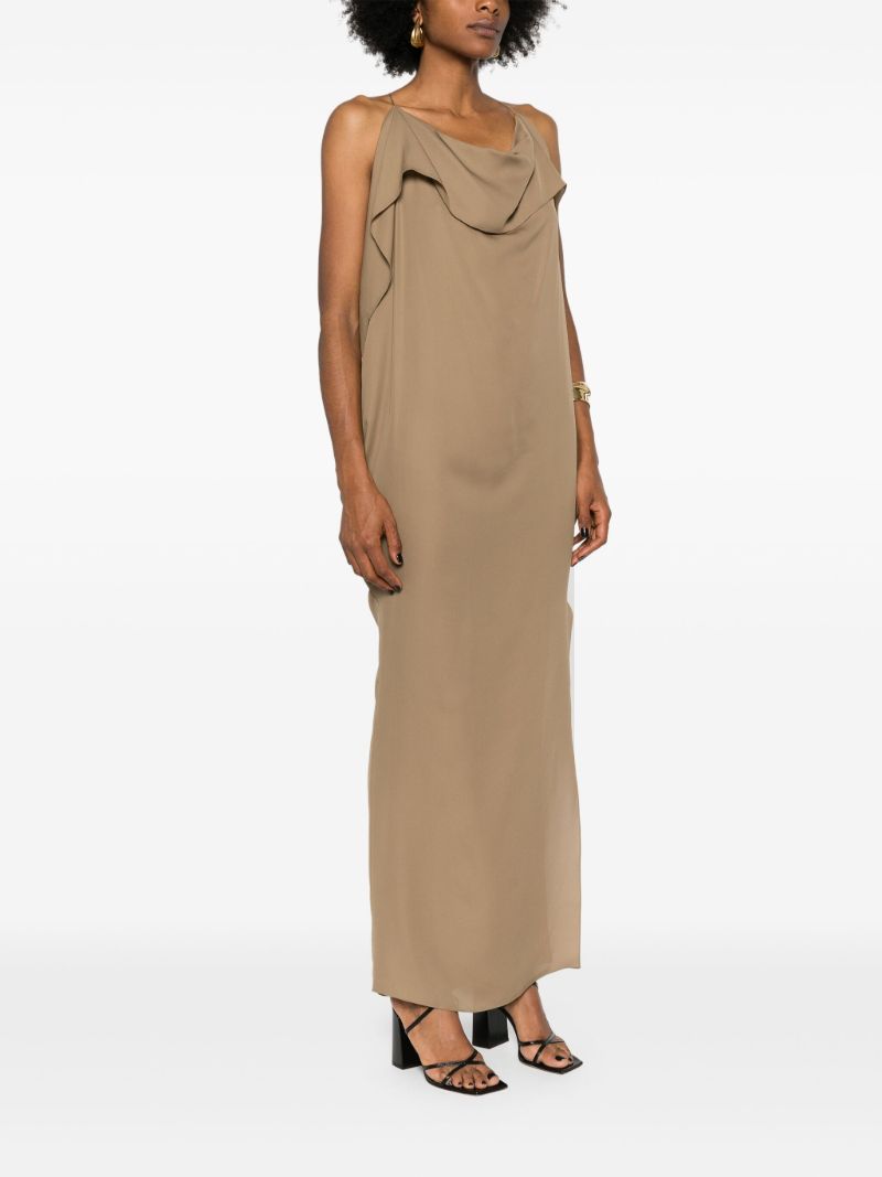 Brown the Dandora Silk Maxi Dress