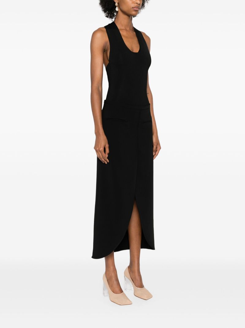 Black Halterneck High Cut Bodysuit
